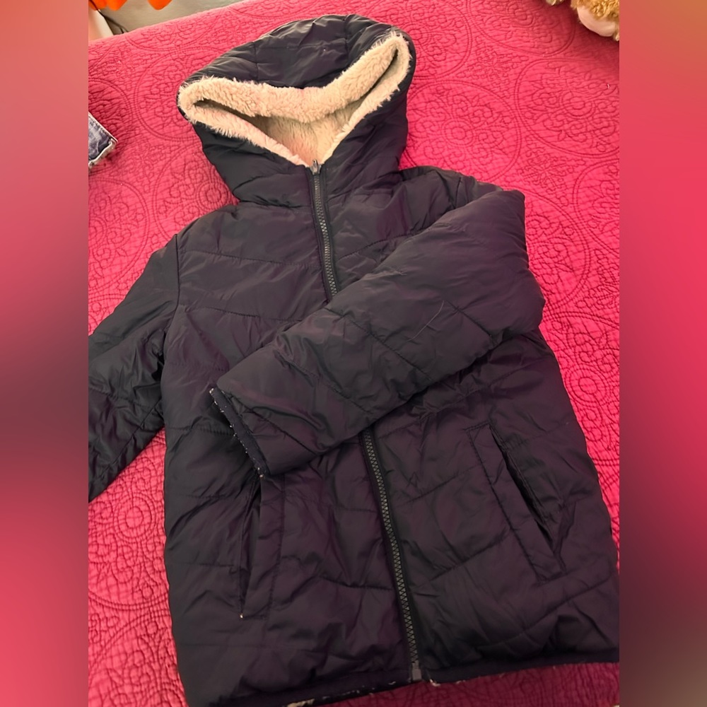 6t-8t coat doble face for girls